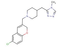1-[(6-chloro-2H-chromen-3-yl)methyl]-4-[(4-methyl-4H-1,2,4-triazol-3-yl)methyl]piperidine