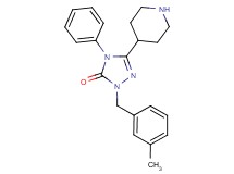 2-(3-methylbenzyl)-4-phenyl-5-(4-piperidinyl)-2,4-dihydro-3H-1,2,4-triazol-3-one hydrochloride