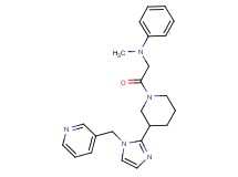 N-methyl-N-(2-oxo-2-{3-[1-(pyridin-3-ylmethyl)-1H-imidazol-2-yl]piperidin-1-yl}ethyl)aniline