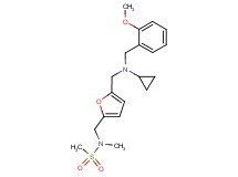 N-[(5-{[cyclopropyl(2-methoxybenzyl)amino]methyl}-2-furyl)methyl]-N-methylmethanesulfonamide