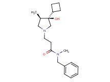 N-benzyl-3-[(3R*,4R*)-3-cyclobutyl-3-hydroxy-4-methyl-1-pyrrolidinyl]-N-methylpropanamide