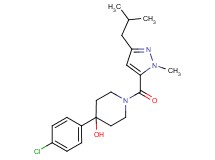 4-(4-chlorophenyl)-1-[(3-isobutyl-1-methyl-1H-pyrazol-5-yl)carbonyl]-4-piperidinol