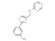 N-{[2-(3-methylphenyl)-1,3-thiazol-4-yl]methyl}pyrimidin-4-amine
