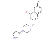 6-methyl-2-{[4-(3-pyrrolidinyl)-1-piperazinyl]methyl}-4-quinolinol dihydrochloride