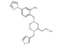 2-[4-[2-methyl-4-(1H-pyrazol-1-yl)benzyl]-1-(3-thienylmethyl)-2-piperazinyl]ethanol