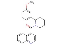 4-{[2-(3-methoxyphenyl)-1-piperidinyl]carbonyl}quinoline