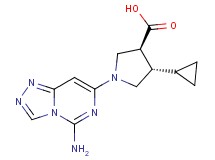 (3S*,4S*)-1-(5-amino[1,2,4]triazolo[4,3-c]pyrimidin-7-yl)-4-cyclopropylpyrrolidine-3-carboxylic acid