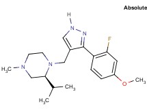 (2S)-1-{[3-(2-fluoro-4-methoxyphenyl)-1H-pyrazol-4-yl]methyl}-2-isopropyl-4-methylpiperazine