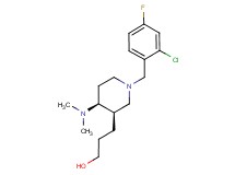 3-[(3R*,4S*)-1-(2-chloro-4-fluorobenzyl)-4-(dimethylamino)piperidin-3-yl]propan-1-ol