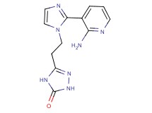5-{2-[2-(2-aminopyridin-3-yl)-1H-imidazol-1-yl]ethyl}-2,4-dihydro-3H-1,2,4-triazol-3-one