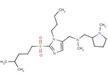 ({1-butyl-2-[(4-methylpentyl)sulfonyl]-1H-imidazol-5-yl}methyl)methyl[(1-methyl-2-pyrrolidinyl)methyl]amine