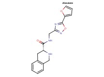 (3R)-N-{[5-(2-furyl)-1,2,4-oxadiazol-3-yl]methyl}-1,2,3,4-tetrahydro-3-isoquinolinecarboxamide hydrochloride