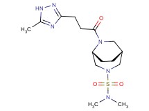 (1R*,5R*)-N,N-dimethyl-6-[3-(5-methyl-1H-1,2,4-triazol-3-yl)propanoyl]-3,6-diazabicyclo[3.2.2]nonane-3-sulfonamide