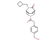 (1S*,5R*)-6-(cyclobutylmethyl)-3-{[4-(hydroxymethyl)phenyl]acetyl}-3,6-diazabicyclo[3.2.2]nonan-7-one