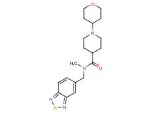 N-(2,1,3-benzothiadiazol-5-ylmethyl)-N-methyl-1-(tetrahydro-2H-pyran-4-yl)piperidine-4-carboxamide