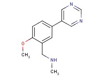 (2-methoxy-5-pyrimidin-5-ylbenzyl)methylamine