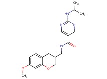 2-(isopropylamino)-N-[(7-methoxy-3,4-dihydro-2H-chromen-3-yl)methyl]pyrimidine-5-carboxamide