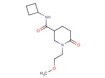 N-cyclobutyl-1-(2-methoxyethyl)-6-oxo-3-piperidinecarboxamide