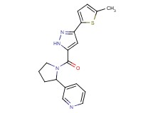 3-(1-{[3-(5-methyl-2-thienyl)-1H-pyrazol-5-yl]carbonyl}-2-pyrrolidinyl)pyridine