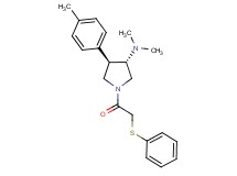 (3S*,4R*)-N,N-dimethyl-4-(4-methylphenyl)-1-[(phenylthio)acetyl]-3-pyrrolidinamine