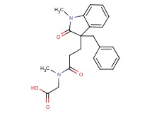 [[3-(3-benzyl-1-methyl-2-oxo-2,3-dihydro-1H-indol-3-yl)propanoyl](methyl)amino]acetic acid
