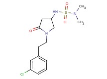 N'-{1-[2-(3-chlorophenyl)ethyl]-5-oxo-3-pyrrolidinyl}-N,N-dimethylsulfamide