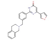 2-[3-(3,4-dihydroisoquinolin-2(1H)-ylmethyl)phenyl]-6-(3-furyl)pyrimidin-4(3H)-one