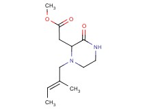 methyl {1-[(2E)-2-methylbut-2-en-1-yl]-3-oxopiperazin-2-yl}acetate