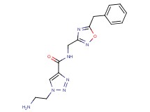 1-(2-aminoethyl)-N-[(5-benzyl-1,2,4-oxadiazol-3-yl)methyl]-1H-1,2,3-triazole-4-carboxamide