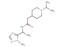 2-(1-isopropyl-4-piperidinyl)-N-[1-(1-methyl-1H-1,2,4-triazol-5-yl)ethyl]acetamide