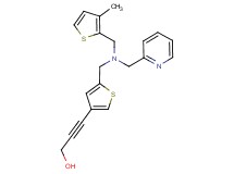 3-(5-{[[(3-methyl-2-thienyl)methyl](pyridin-2-ylmethyl)amino]methyl}-3-thienyl)prop-2-yn-1-ol