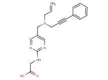 [(5-{[allyl(3-phenylprop-2-yn-1-yl)amino]methyl}pyrimidin-2-yl)amino]acetic acid