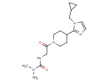 N'-(2-{4-[1-(cyclopropylmethyl)-1H-imidazol-2-yl]-1-piperidinyl}-2-oxoethyl)-N,N-dimethylurea