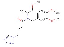 N-(3,4-dimethoxybenzyl)-N-(2-methoxy-1-methylethyl)-4-(1H-1,2,4-triazol-1-yl)butanamide