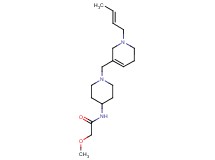 N-[1-({1-[(2E)-but-2-en-1-yl]-1,2,5,6-tetrahydropyridin-3-yl}methyl)piperidin-4-yl]-2-methoxyacetamide