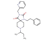 8-sec-butyl-1-(2-phenylethyl)-3-(2-pyridinylmethyl)-1,3,8-triazaspiro[4.5]decane-2,4-dione
