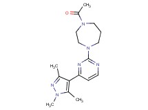 1-acetyl-4-[4-(1,3,5-trimethyl-1H-pyrazol-4-yl)-2-pyrimidinyl]-1,4-diazepane trifluoroacetate