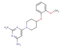 6-[4-(2-methoxyphenoxy)-1-piperidinyl]-2,4-pyrimidinediamine