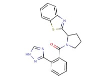 2-{1-[2-(1H-1,2,4-triazol-3-yl)benzoyl]-2-pyrrolidinyl}-1,3-benzothiazole