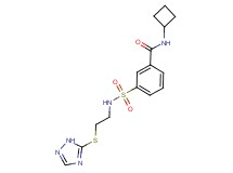 N-cyclobutyl-3-({[2-(1H-1,2,4-triazol-5-ylthio)ethyl]amino}sulfonyl)benzamide