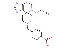 4-[(5-propionyl-1,5,6,7-tetrahydro-1'H-spiro[imidazo[4,5-c]pyridine-4,4'-piperidin]-1'-yl)methyl]benzoic acid