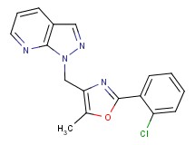 1-{[2-(2-chlorophenyl)-5-methyl-1,3-oxazol-4-yl]methyl}-1H-pyrazolo[3,4-b]pyridine
