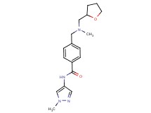 N-(1-methyl-1H-pyrazol-4-yl)-4-{[methyl(tetrahydrofuran-2-ylmethyl)amino]methyl}benzamide