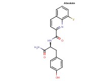 N-[(1S)-2-amino-1-(4-hydroxybenzyl)-2-oxoethyl]-8-fluoroquinoline-2-carboxamide