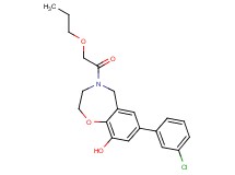7-(3-chlorophenyl)-4-(propoxyacetyl)-2,3,4,5-tetrahydro-1,4-benzoxazepin-9-ol