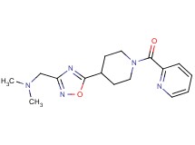 N,N-dimethyl-1-{5-[1-(pyridin-2-ylcarbonyl)piperidin-4-yl]-1,2,4-oxadiazol-3-yl}methanamine