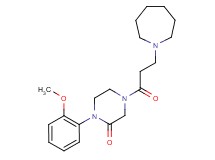 4-[3-(1-azepanyl)propanoyl]-1-(2-methoxyphenyl)-2-piperazinone