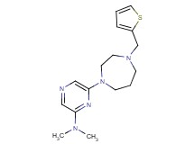 N,N-dimethyl-6-[4-(2-thienylmethyl)-1,4-diazepan-1-yl]-2-pyrazinamine