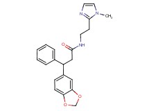 3-(1,3-benzodioxol-5-yl)-N-[2-(1-methyl-1H-imidazol-2-yl)ethyl]-3-phenylpropanamide
