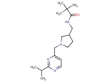 N-({1-[(2-isopropylpyrimidin-4-yl)methyl]pyrrolidin-3-yl}methyl)-2,2-dimethylpropanamide